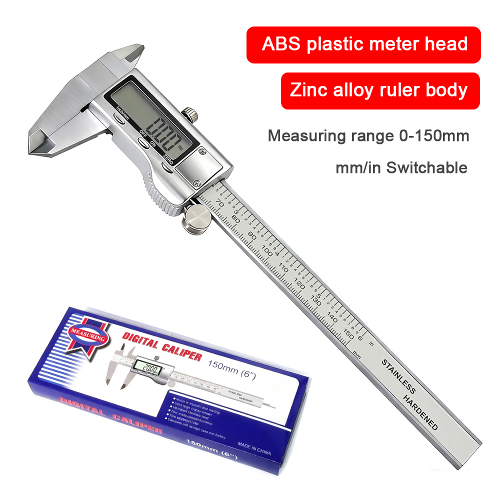 Digital Caliper 150Mm Stainless Steel - 0-150mm 아연 합금 디지털 캘리퍼스 금속