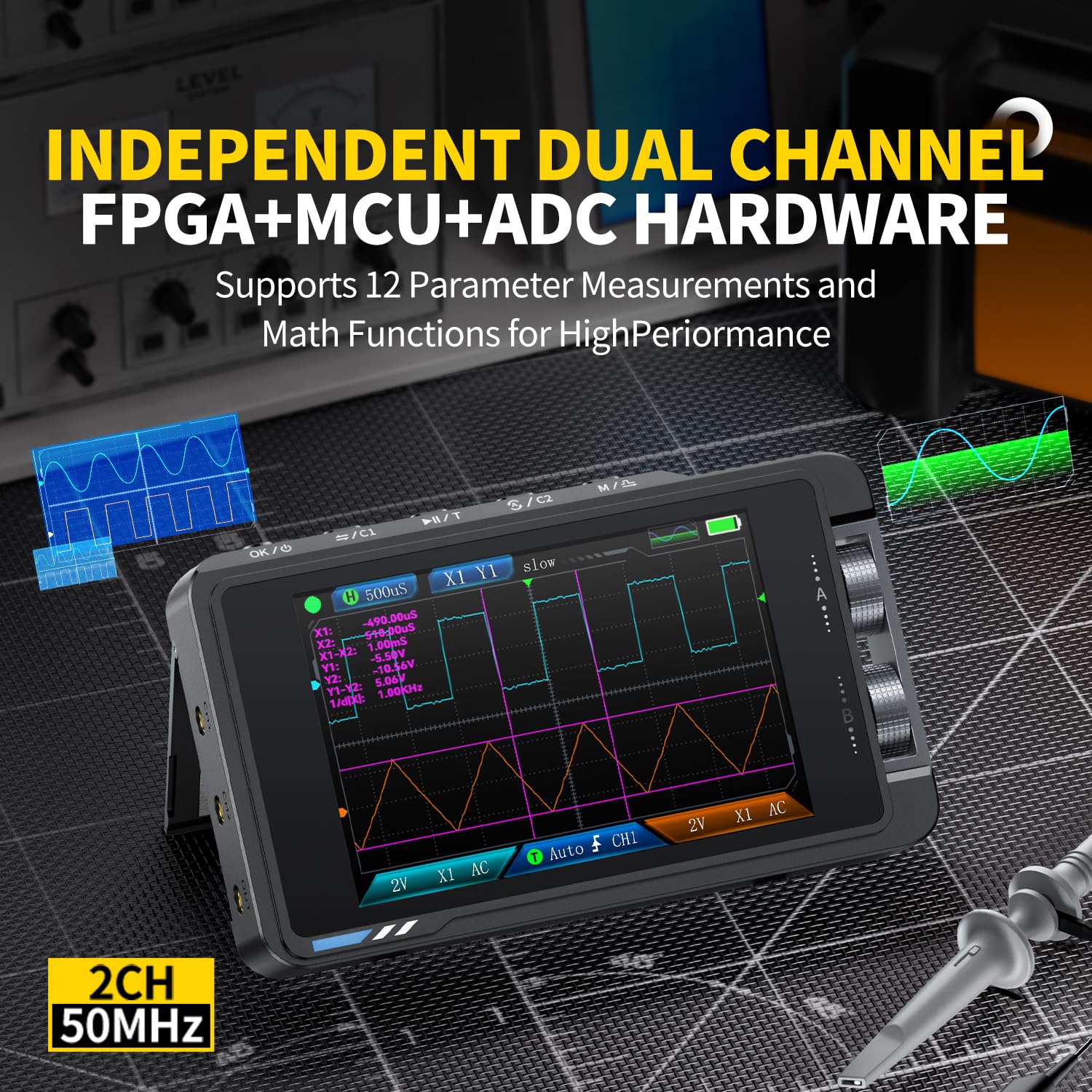 FNIRSI DS215H 디지털 오실로스코프, 2채널, - Fnirsi Digital Oscilloscope Handheld 리뷰 및 가격