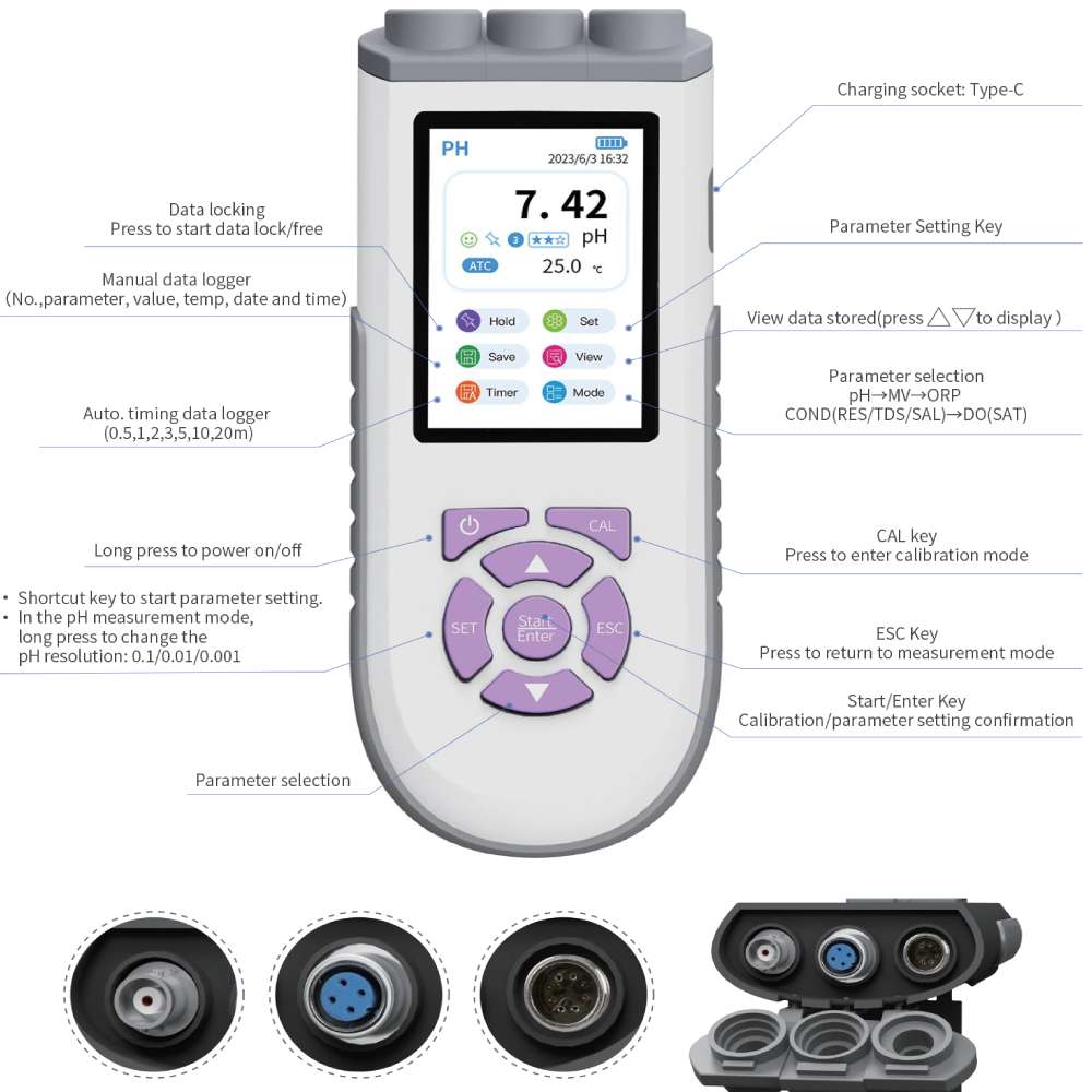 IKEME 디지털 pH 측정기: pH/ORP/EC/TD - Ph Meter Digital Water Tester 리뷰 및 가격