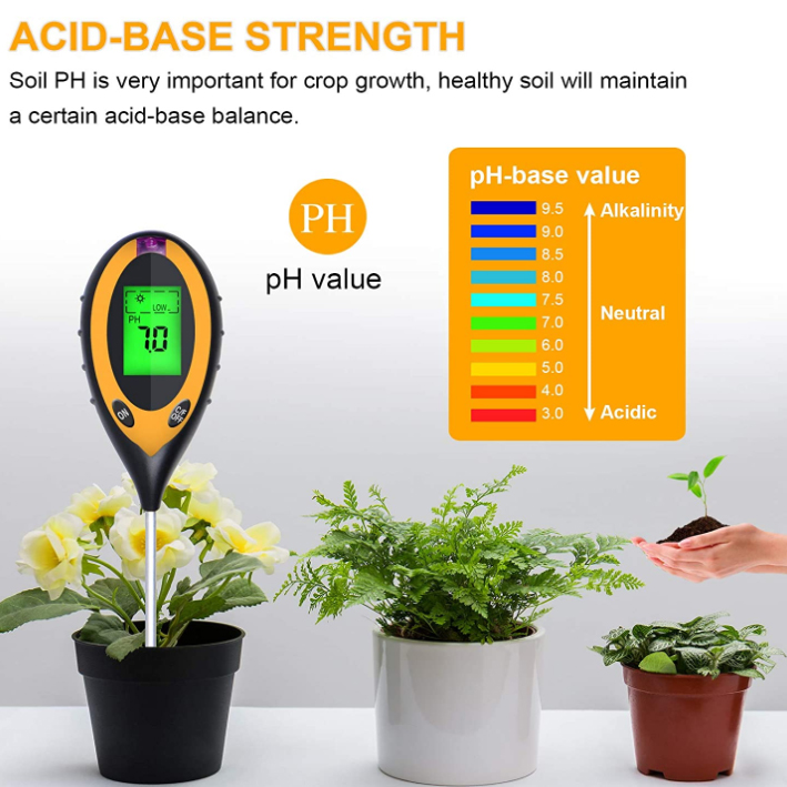 4 in 1 PH 라이트 온도 습도 산도 측정기 토양  - Ph Meter Digital Water Tester 리뷰 및 가격