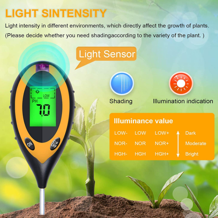 4 in 1 PH 라이트 온도 습도 산도 측정기 토양  - Ph Meter Digital Water Tester 리뷰 및 가격