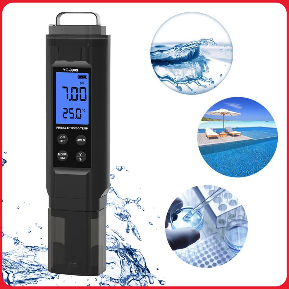 5 in 1 디지털 수질 테스터 펜 TDS/EC/온도/ - Ph Meter Digital Water Tester 리뷰 및 가격
